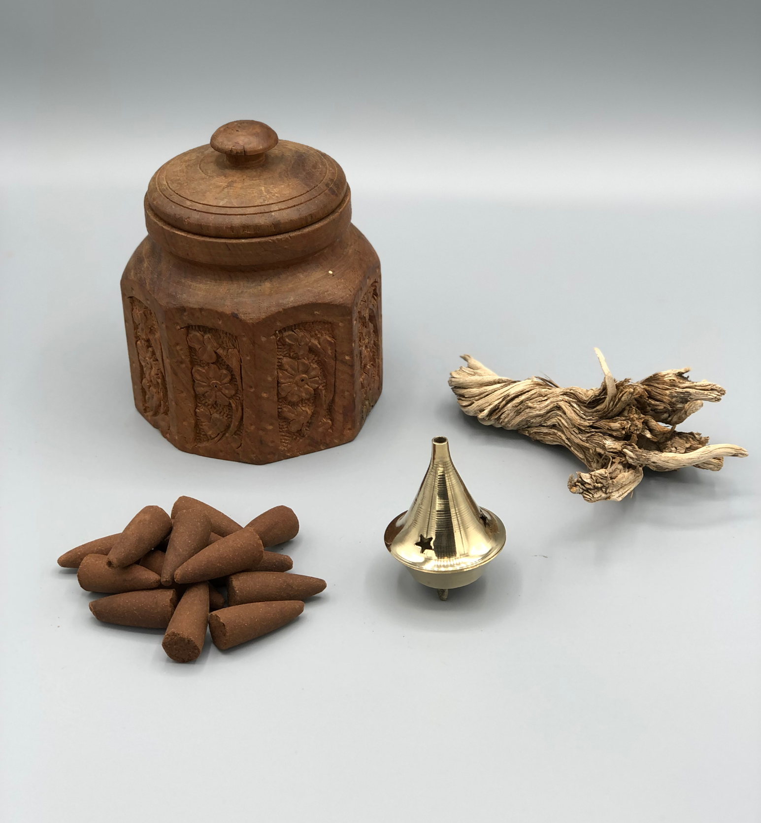 Assorted Brass Incense Cone Burner