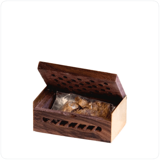 Wooden Incense Box – Golden Perfume